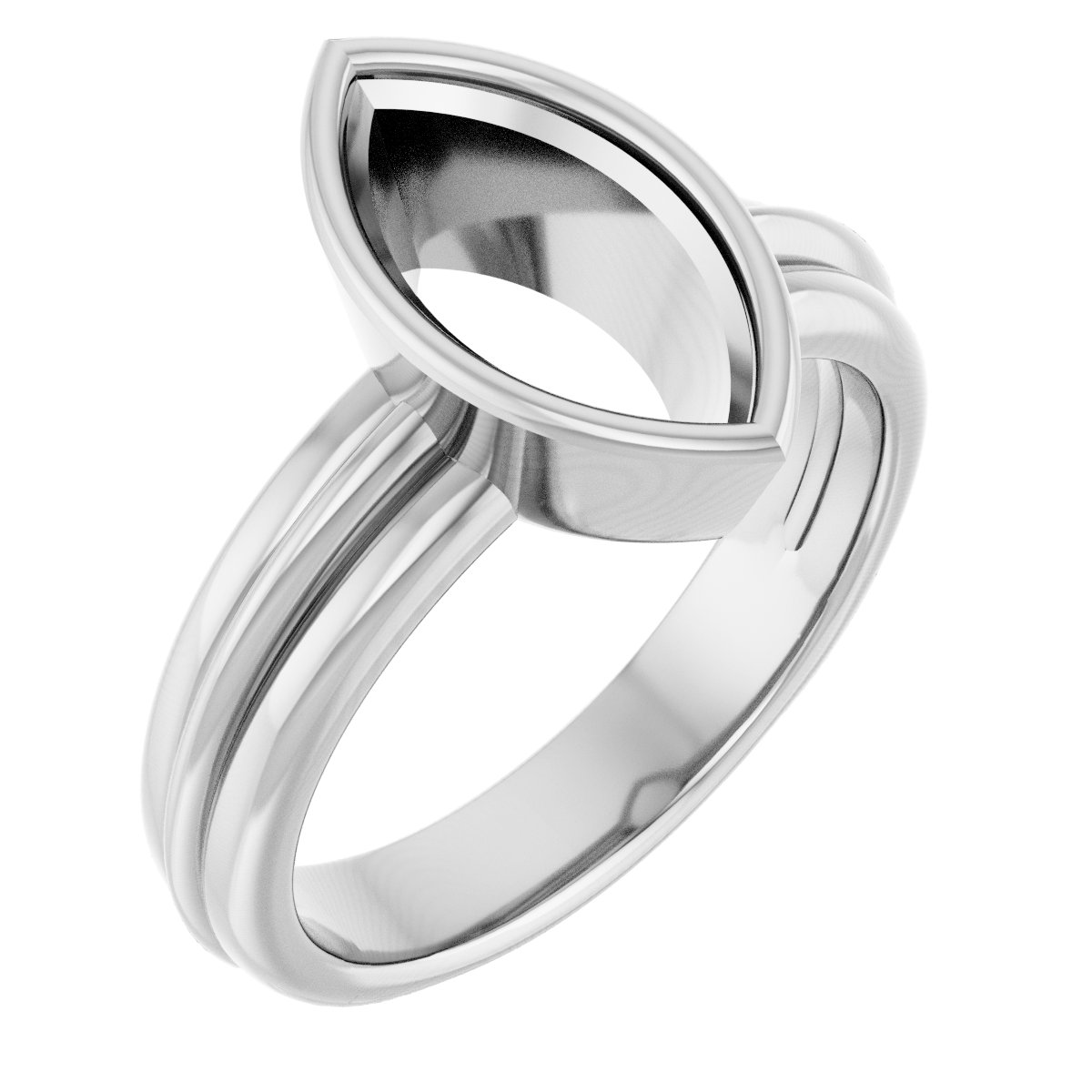 Bezel-Set Solitaire Engagement Ring