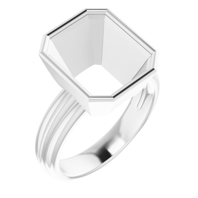 Bezel-Set Solitaire Engagement Ring