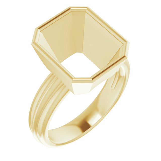 Bezel-Set Solitaire Engagement Ring