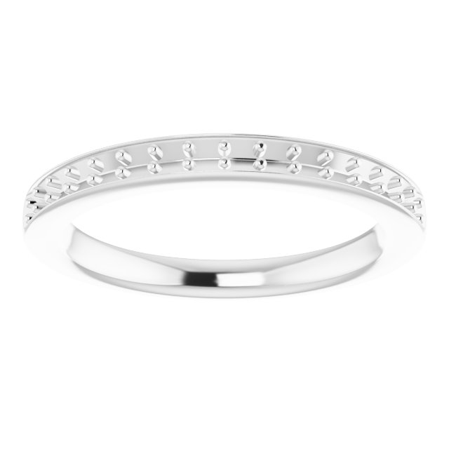 Band Mounting for 8x6 mm Emerald Ring view 3