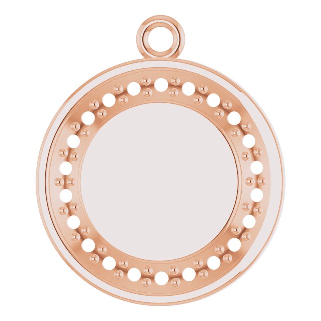 Engravable Halo-Style Necklace or Pendant