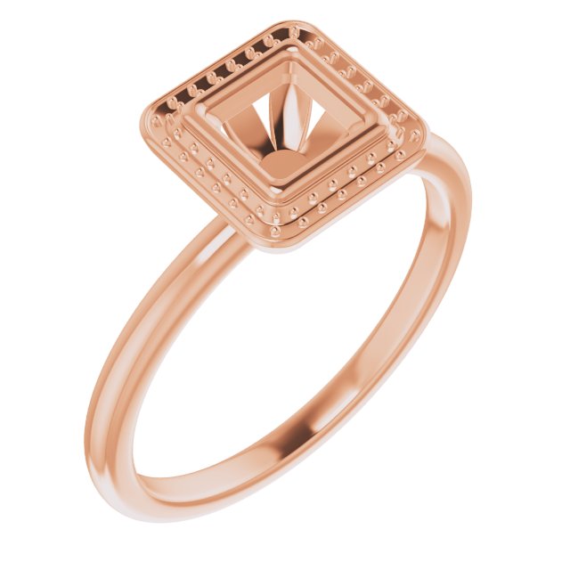 Bezel-Set Halo-Style Ring