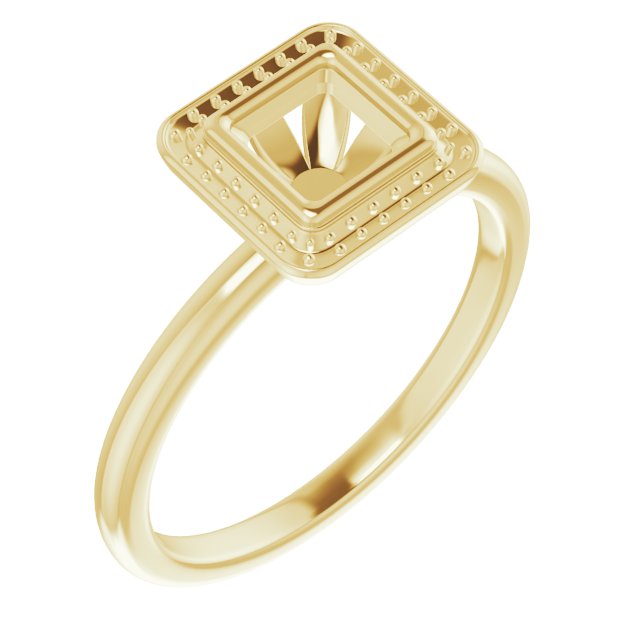 Bezel-Set Halo-Style Ring
