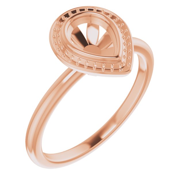 Bezel-Set Halo-Style Ring