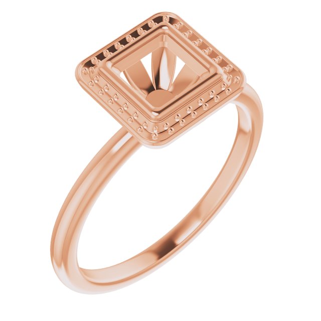 Bezel-Set Halo-Style Ring