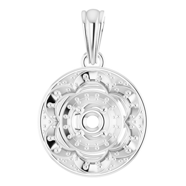 Vintage-Inspired Halo-Style Pendant