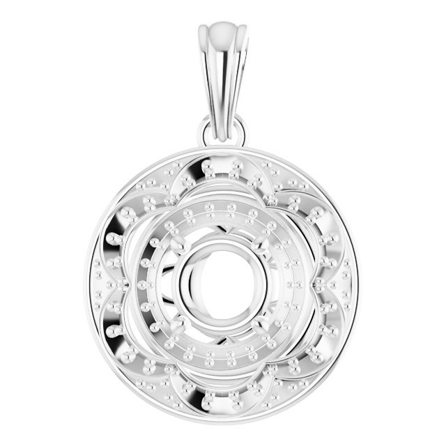 Vintage-Inspired Halo-Style Pendant
