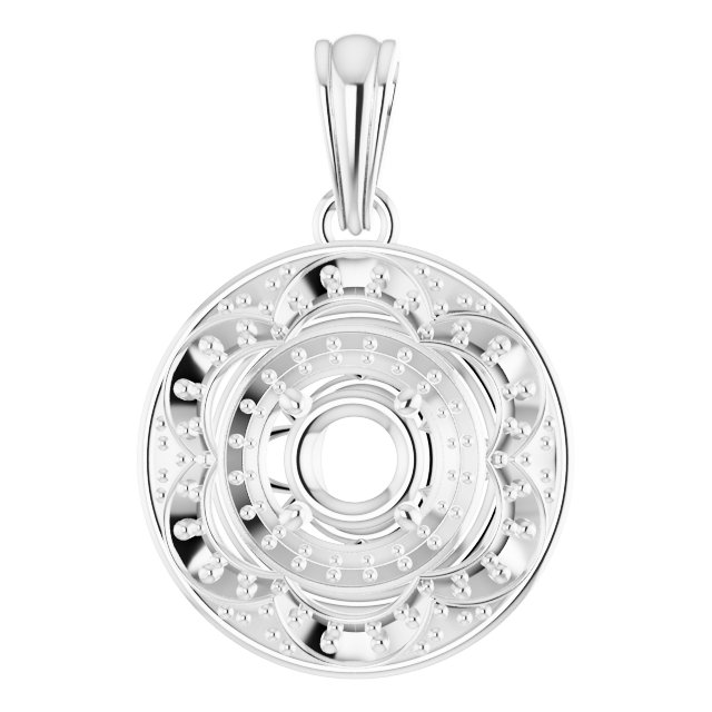 Vintage-Inspired Halo-Style Pendant