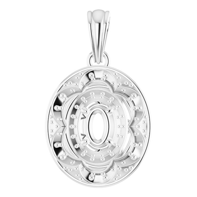 Vintage-Inspired Halo-Style Pendant