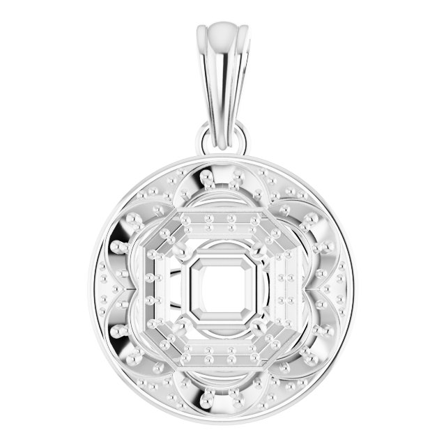 Vintage-Inspired Halo-Style Pendant