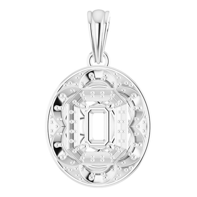 Vintage-Inspired Halo-Style Pendant
