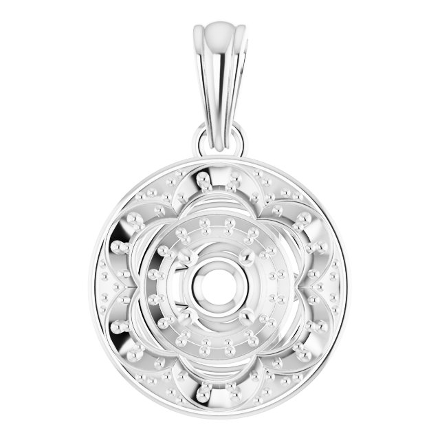 Vintage-Inspired Halo-Style Pendant