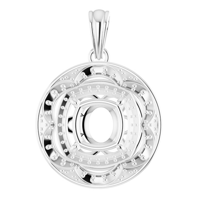 Vintage-Inspired Halo-Style Pendant