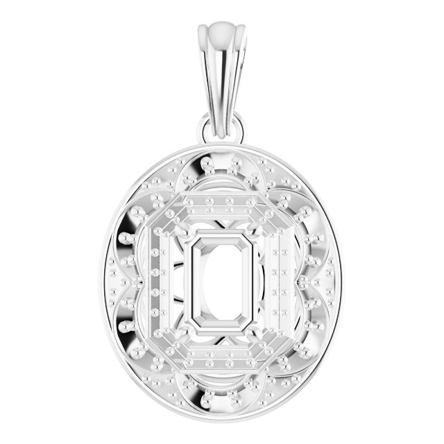 Vintage-Inspired Halo-Style Pendant