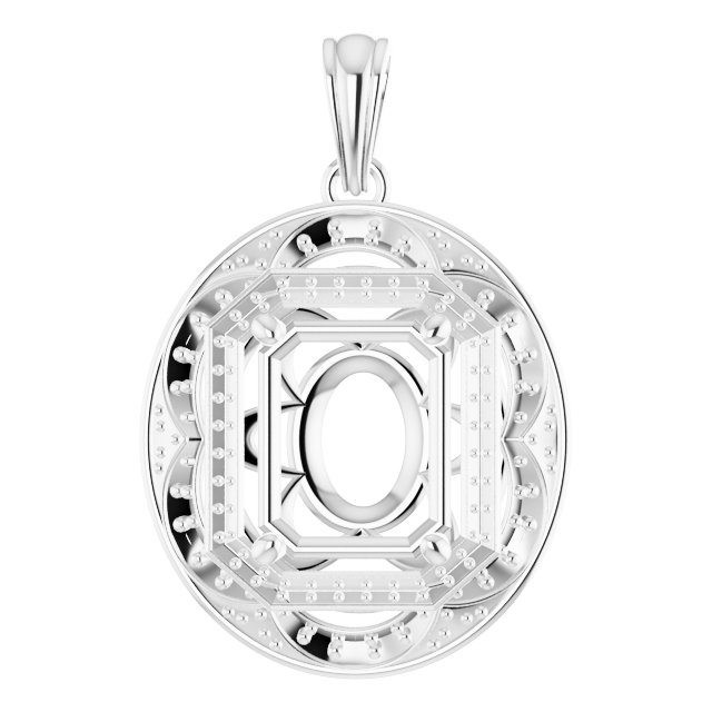 Vintage-Inspired Halo-Style Pendant