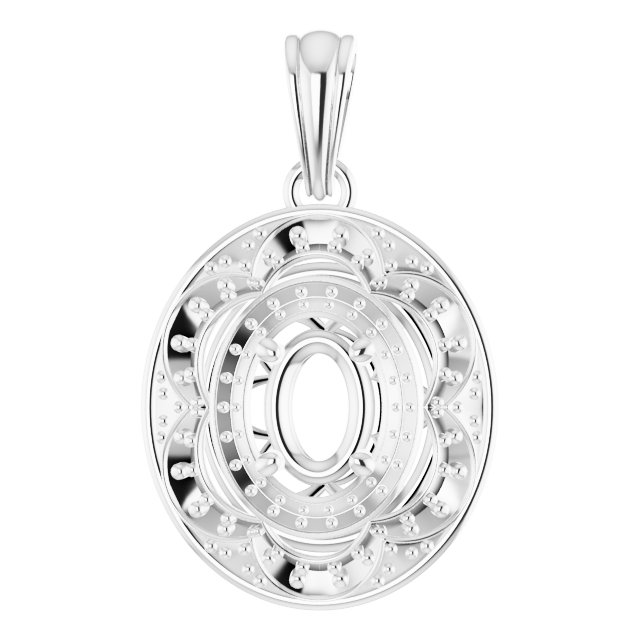 Vintage-Inspired Halo-Style Pendant