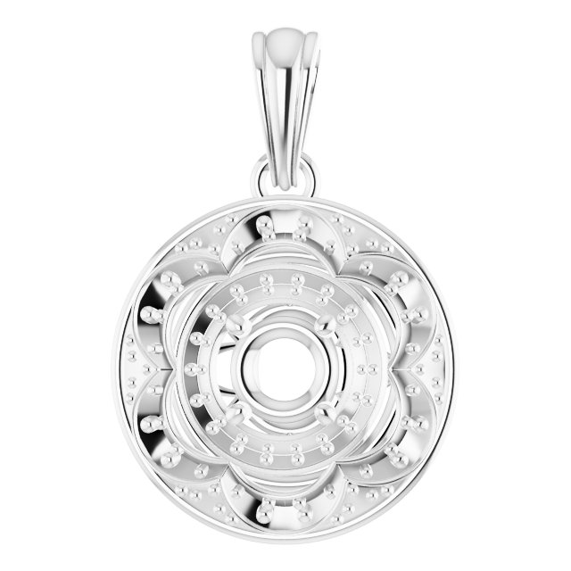 Vintage-Inspired Halo-Style Pendant