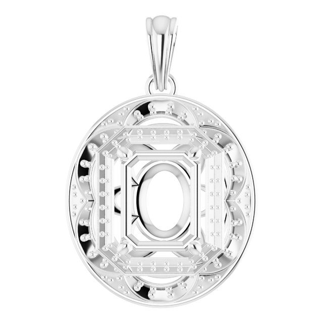 Vintage-Inspired Halo-Style Pendant