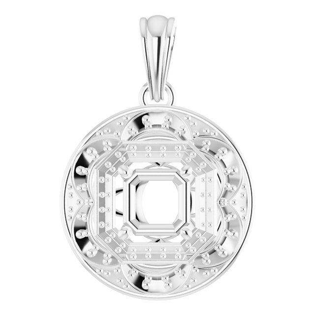 Vintage-Inspired Halo-Style Pendant