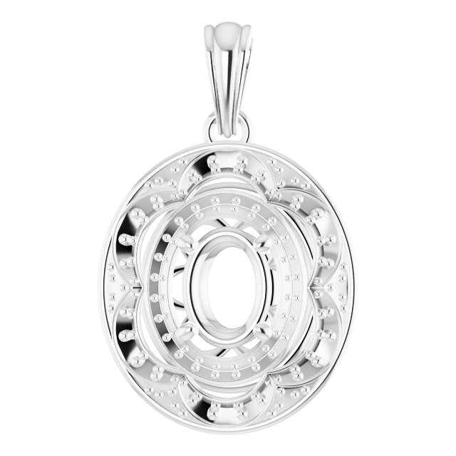 Vintage-Inspired Halo-Style Pendant