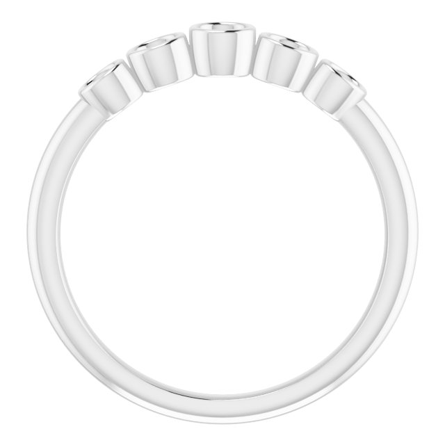 Alternative view of Graduated Bezel-Set Ring