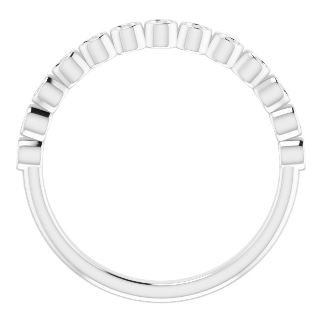 14K White 1/4 CTW Natural Diamond Ring