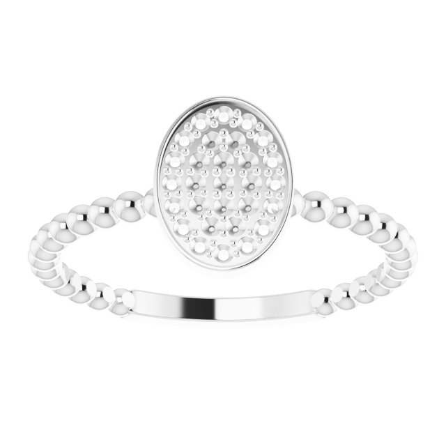 1/6 CTW Natural Diamond Cluster Beaded Ring view 3