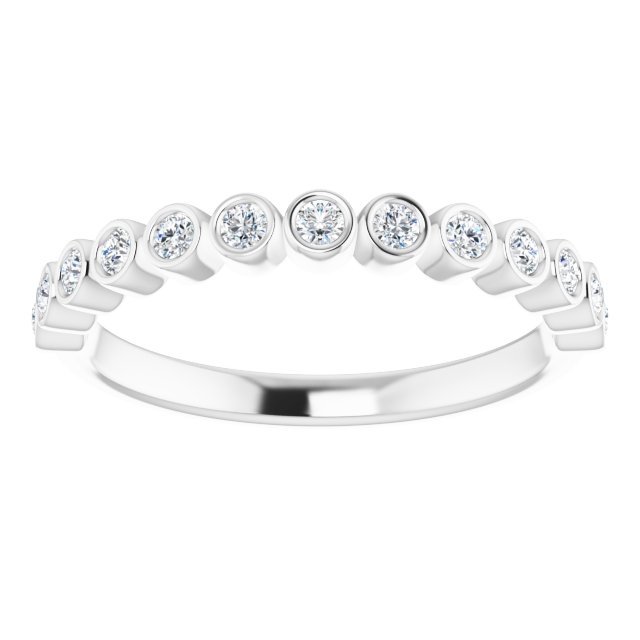 14K White 1/4 CTW Diamond Ring