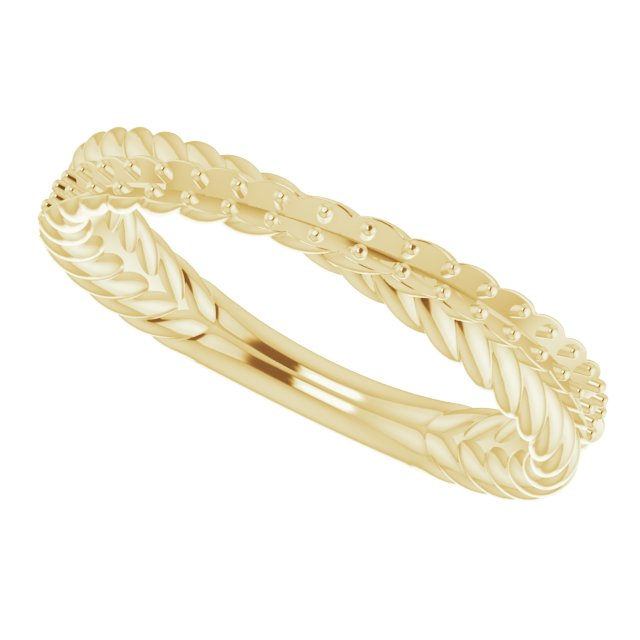 14K Yellow 1/5 CTW Diamond Anniversary Band