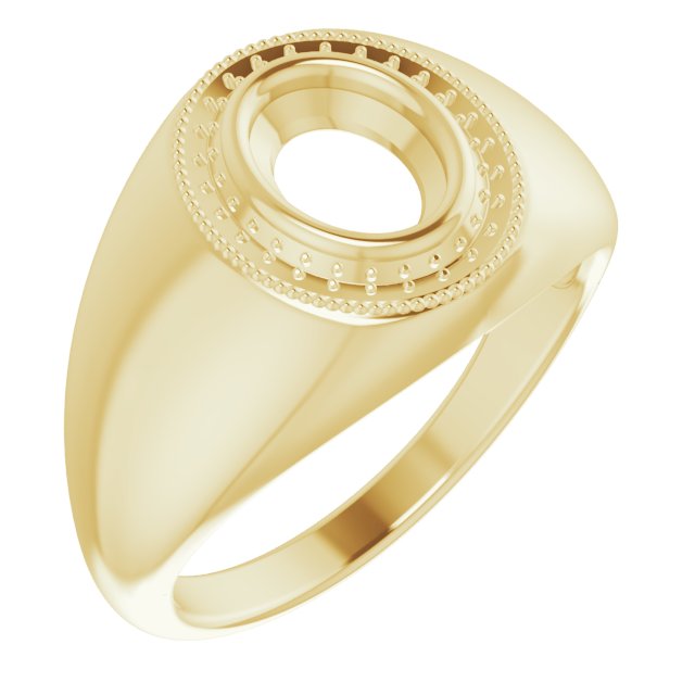 Bezel-Set Halo-Style Ring