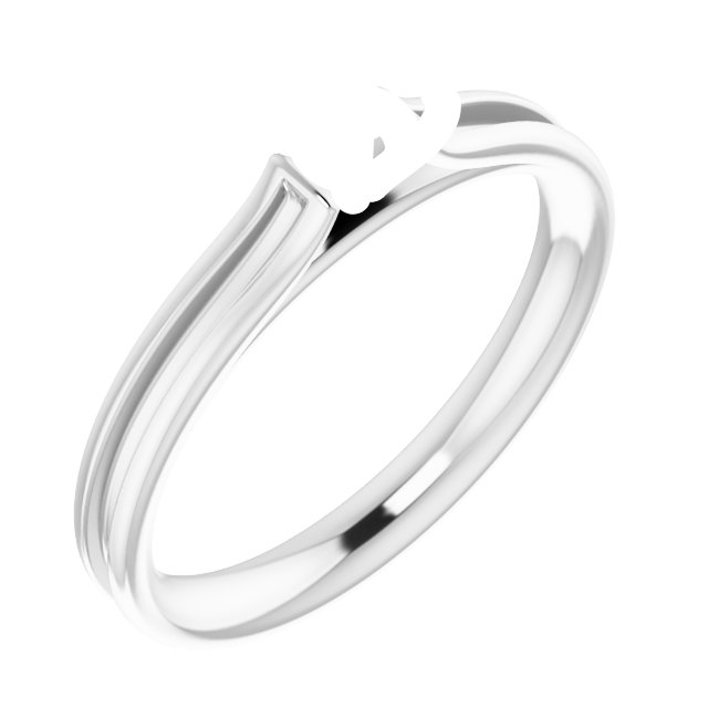 Accented Cathedral Engagement Ring