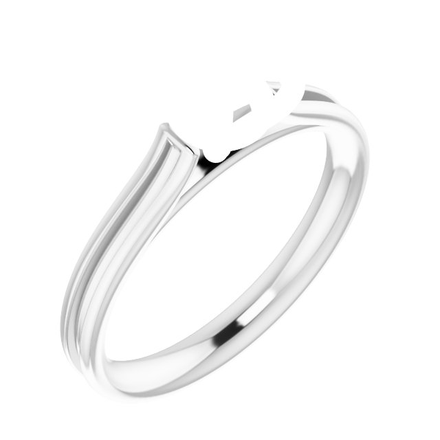 Accented Cathedral Engagement Ring