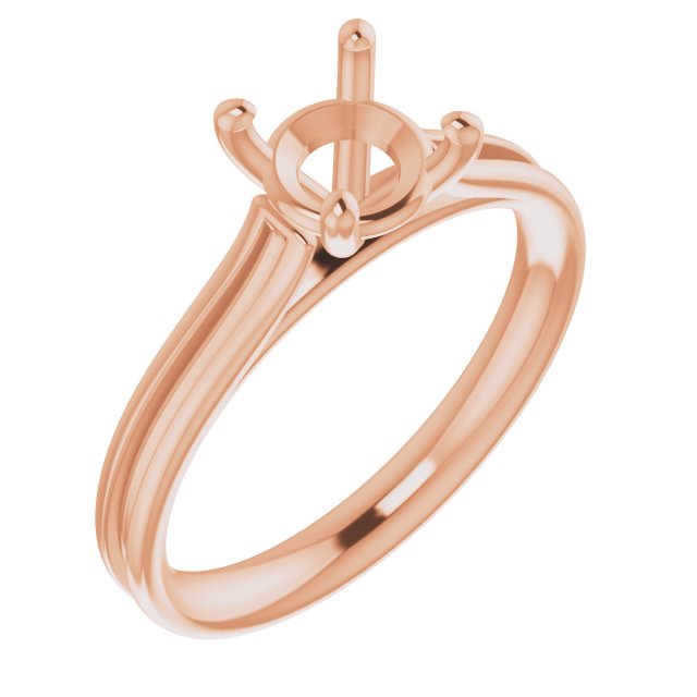 Accented Cathedral Engagement Ring