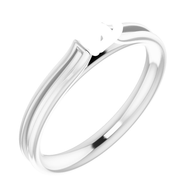 Accented Cathedral Engagement Ring