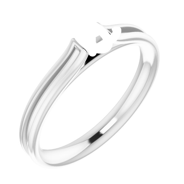 Accented Cathedral Engagement Ring