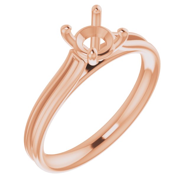 Accented Cathedral Engagement Ring