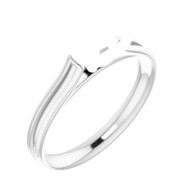 Accented Cathedral Engagement Ring