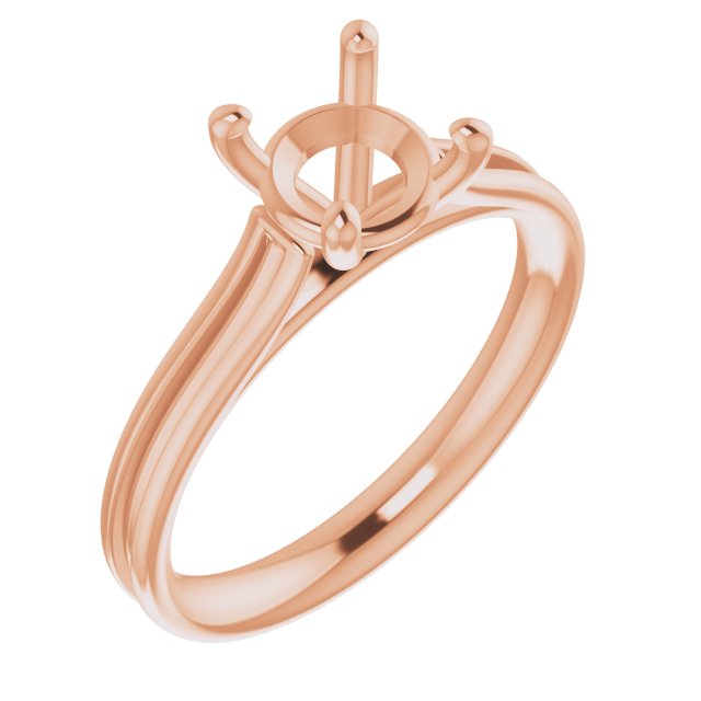 Accented Cathedral Engagement Ring