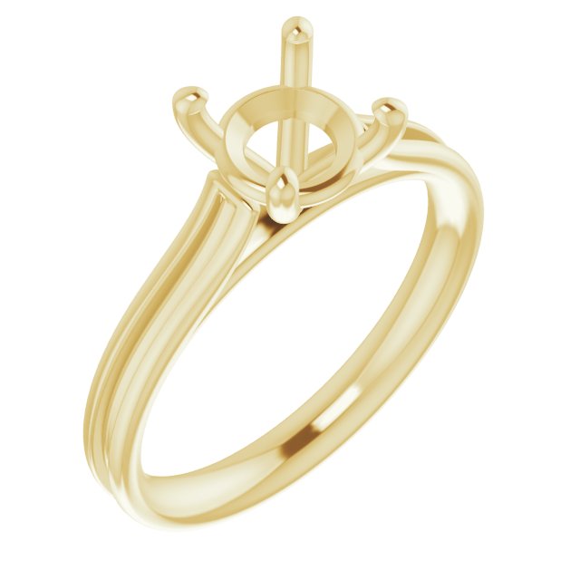 Accented Cathedral Engagement Ring
