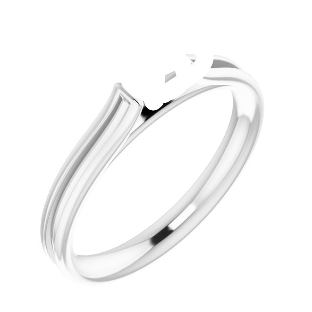Accented Cathedral Engagement Ring