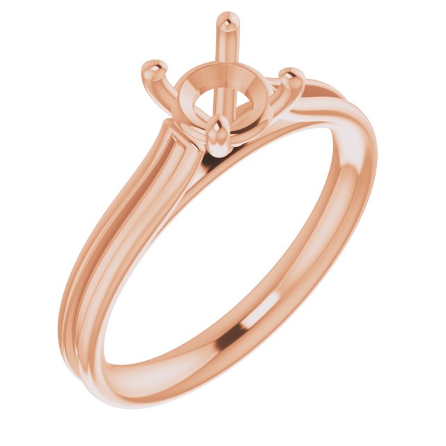 Accented Cathedral Engagement Ring