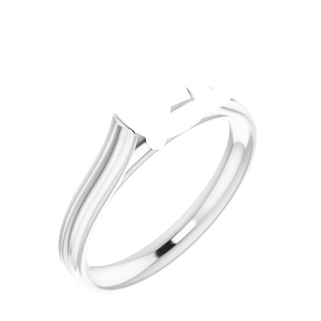 Accented Cathedral Engagement Ring