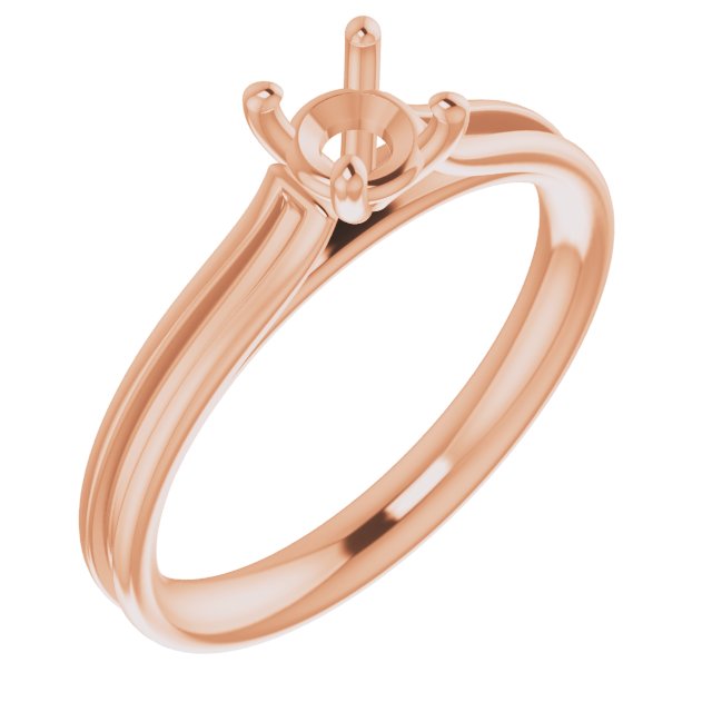 Accented Cathedral Engagement Ring