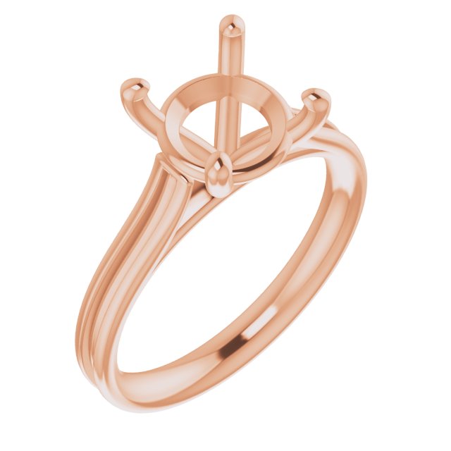 Accented Cathedral Engagement Ring