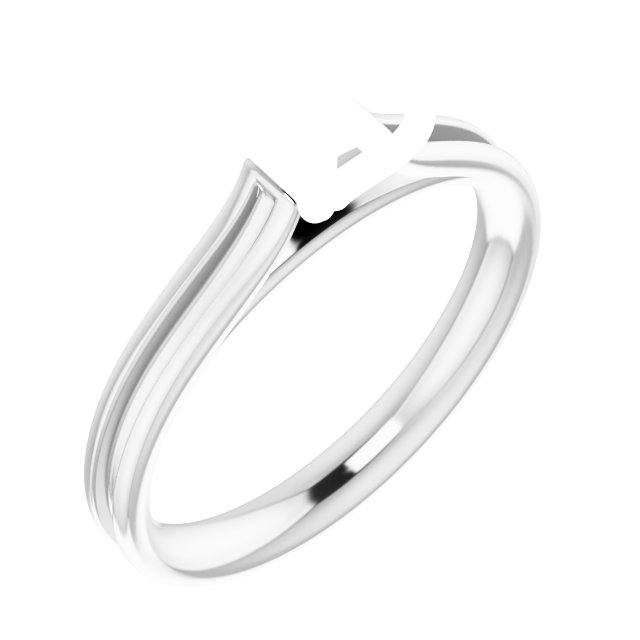 Accented Cathedral Engagement Ring