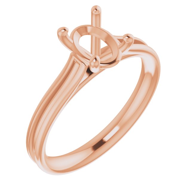 Accented Cathedral Engagement Ring