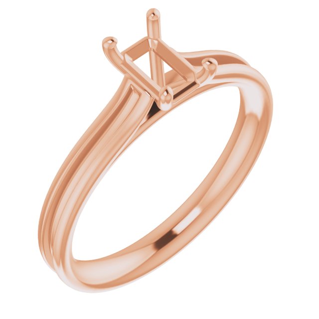 Accented Cathedral Engagement Ring