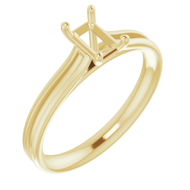 Accented Cathedral Engagement Ring
