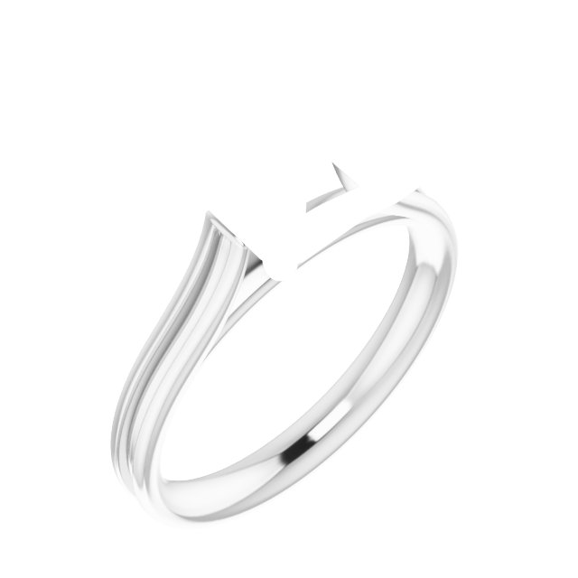 Accented Cathedral Engagement Ring