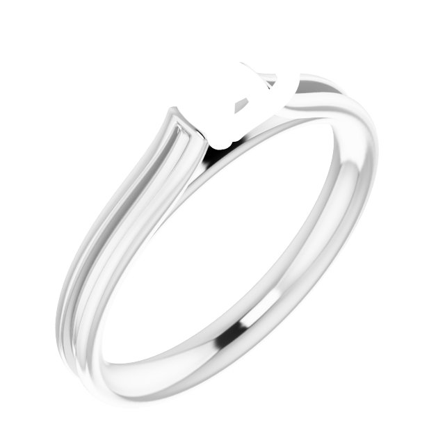 Accented Cathedral Engagement Ring